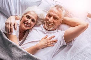 senior couple bed happy senior 4723737